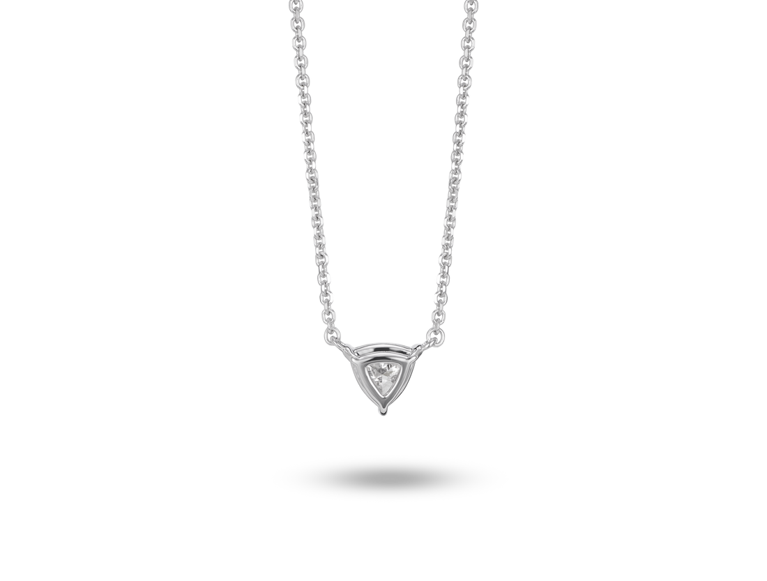 Lab-Grown Diamond ¼ct. Mini Trillion Pendant | White