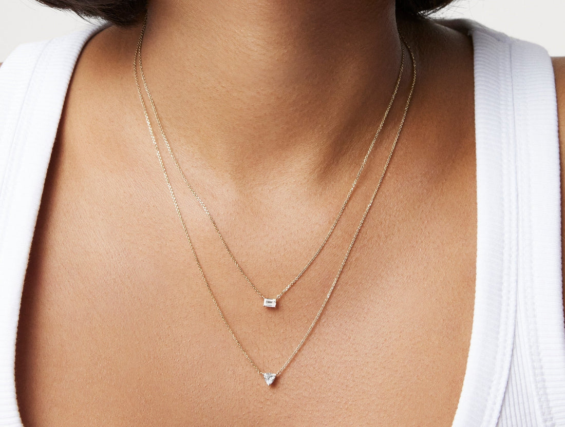 Lab-Grown Diamond ¼ct. Mini Trillion Pendant | White