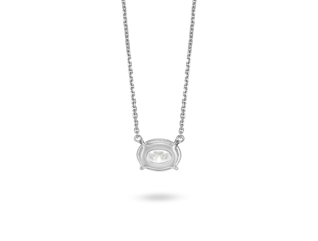 Lab-Grown Diamond 1ct. Oval Cut Pendant | White