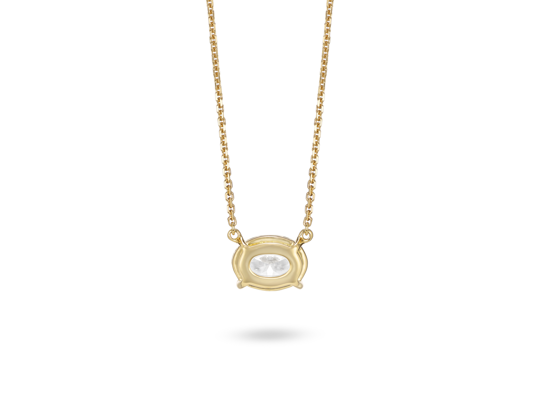 Lab-Grown Diamond 1ct. Oval Cut Pendant | White