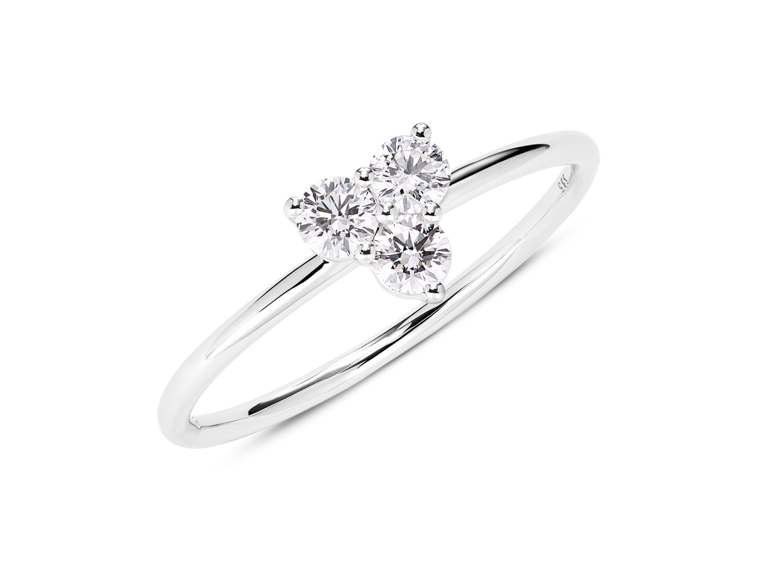 Lab-Grown Diamond ³⁄₁₀ct. tw. Mini Trio Round Brilliant Ring | White