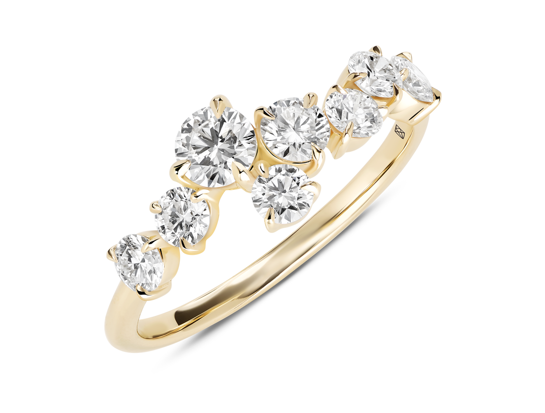 Lab-Grown Diamond 1ct. tw. Round Brilliant Constellation Ring | Gold