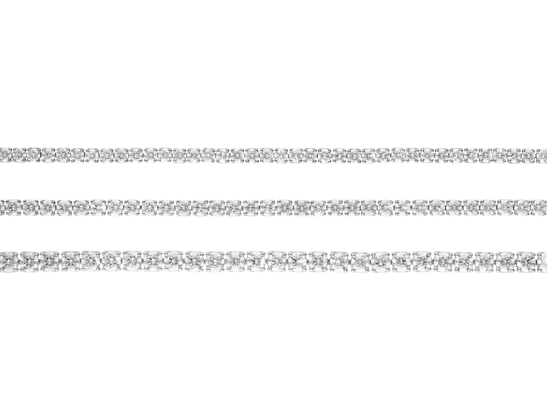 Lab-Grown Diamond Medium Tennis Bracelet - G/H color, 7" length | White