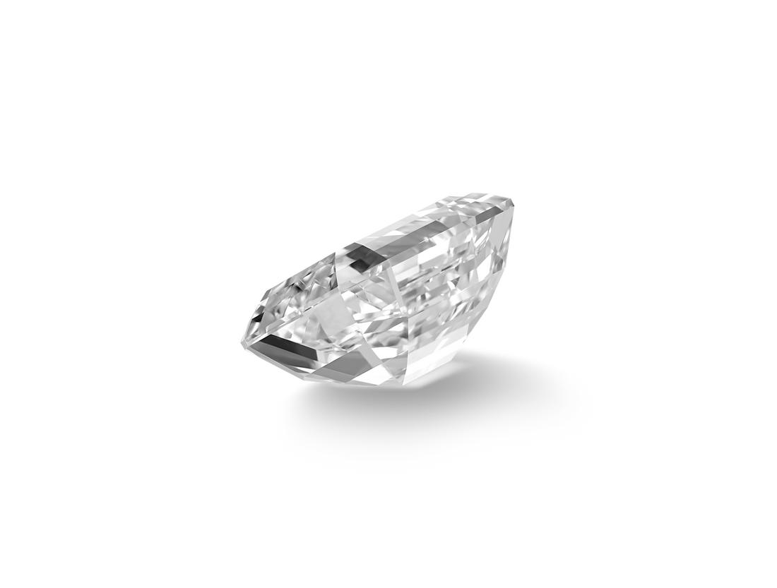 Finest Lab-Grown Loose 2ct. Emerald Cut Diamond | White