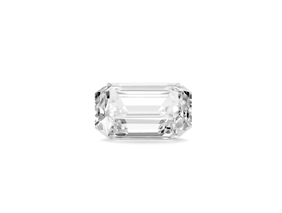 Finest Lab-Grown Loose 2ct. Emerald Cut Diamond | White